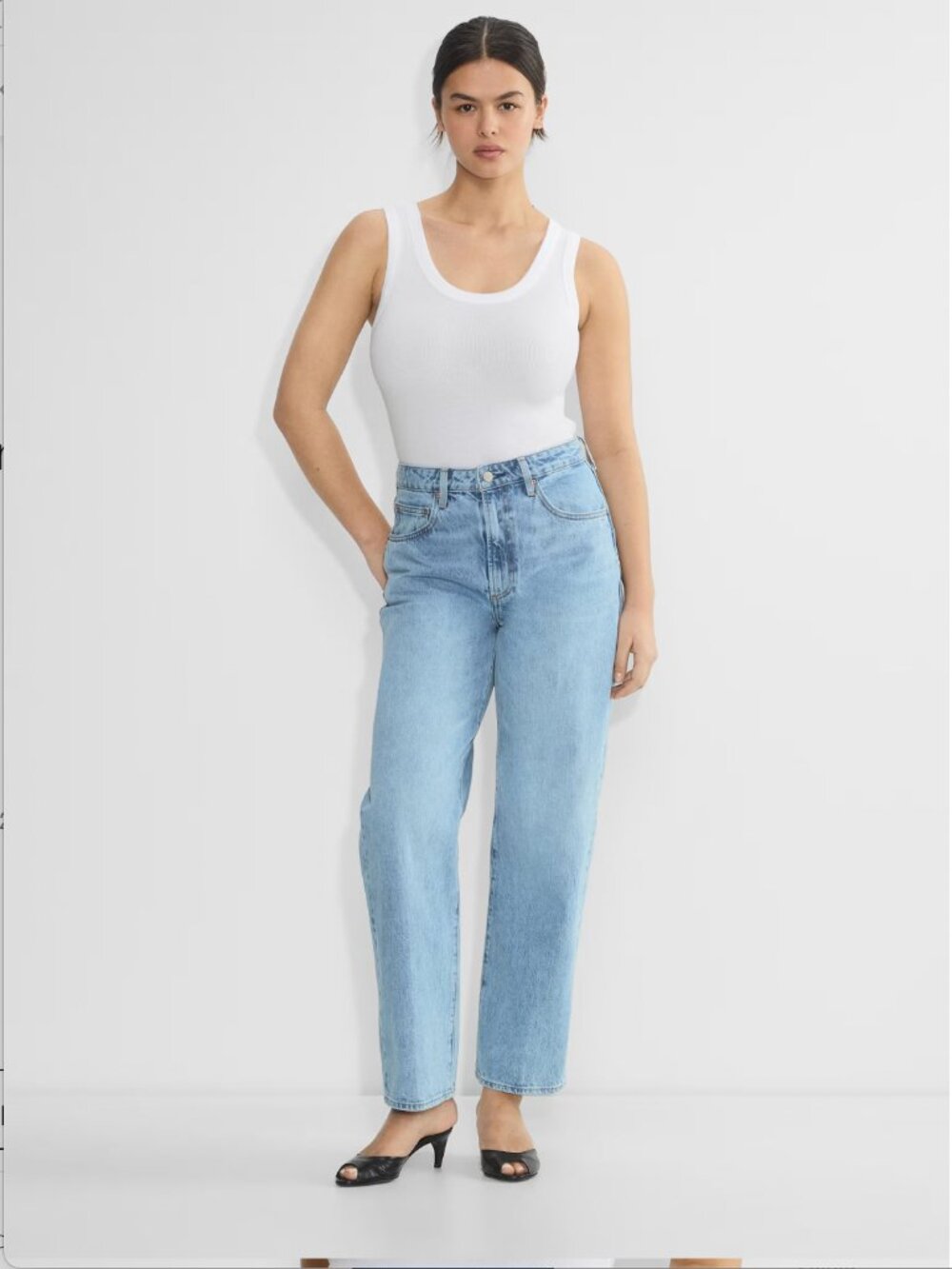 ARITZIA/DENIM FORUM | THE MARLO CURVE-FIT HI-RISE LOOSE JEAN | SIZE 28 - Picture 2 of 11